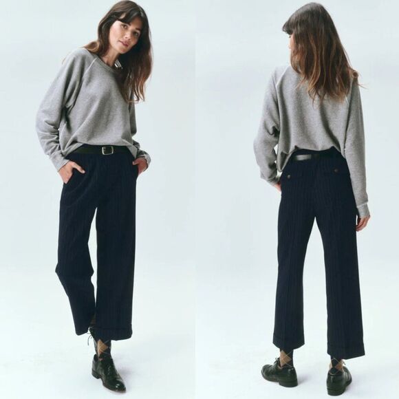 The Great The Tradesman Pant in Navy Pin Stripe Size 26 - Picture 1 of 7